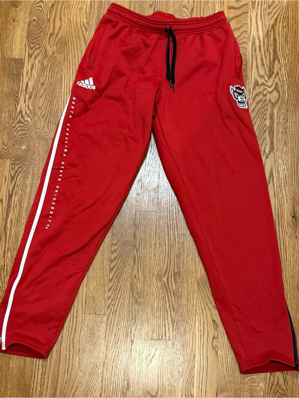 adidas adult NC State Track Pants North Carolina State University